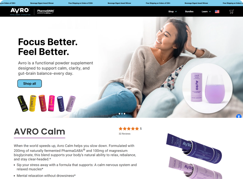 Avro Life — Science-backed wellness inspired by purpose
