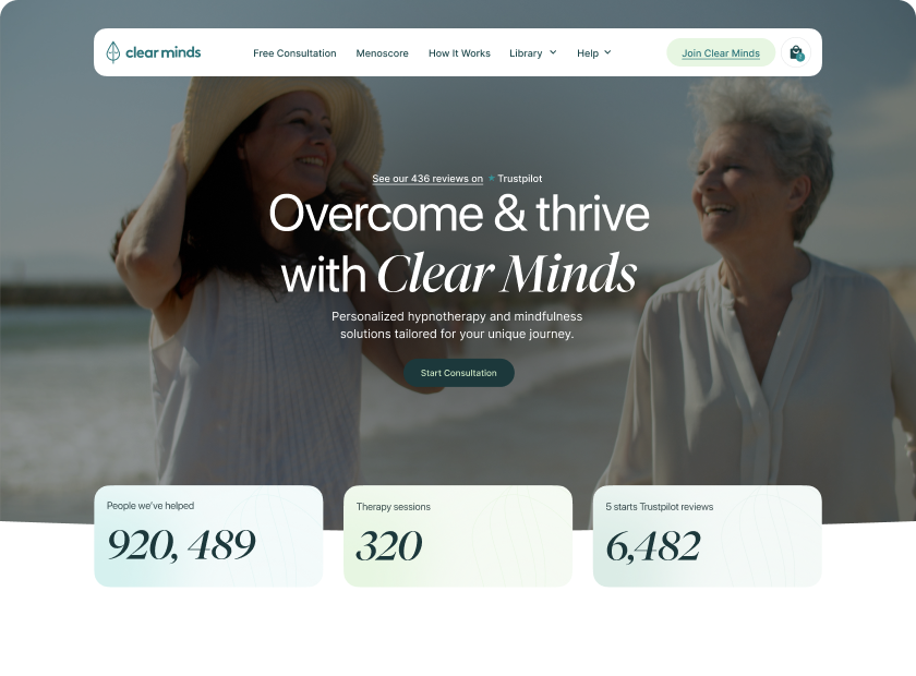 Clear Minds — wellness subscription audio platform built on Shopify