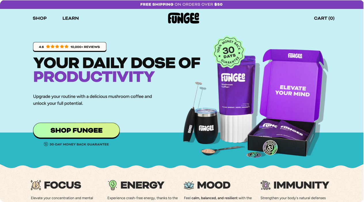 Fungee — international lifestyle Shopify Markets build