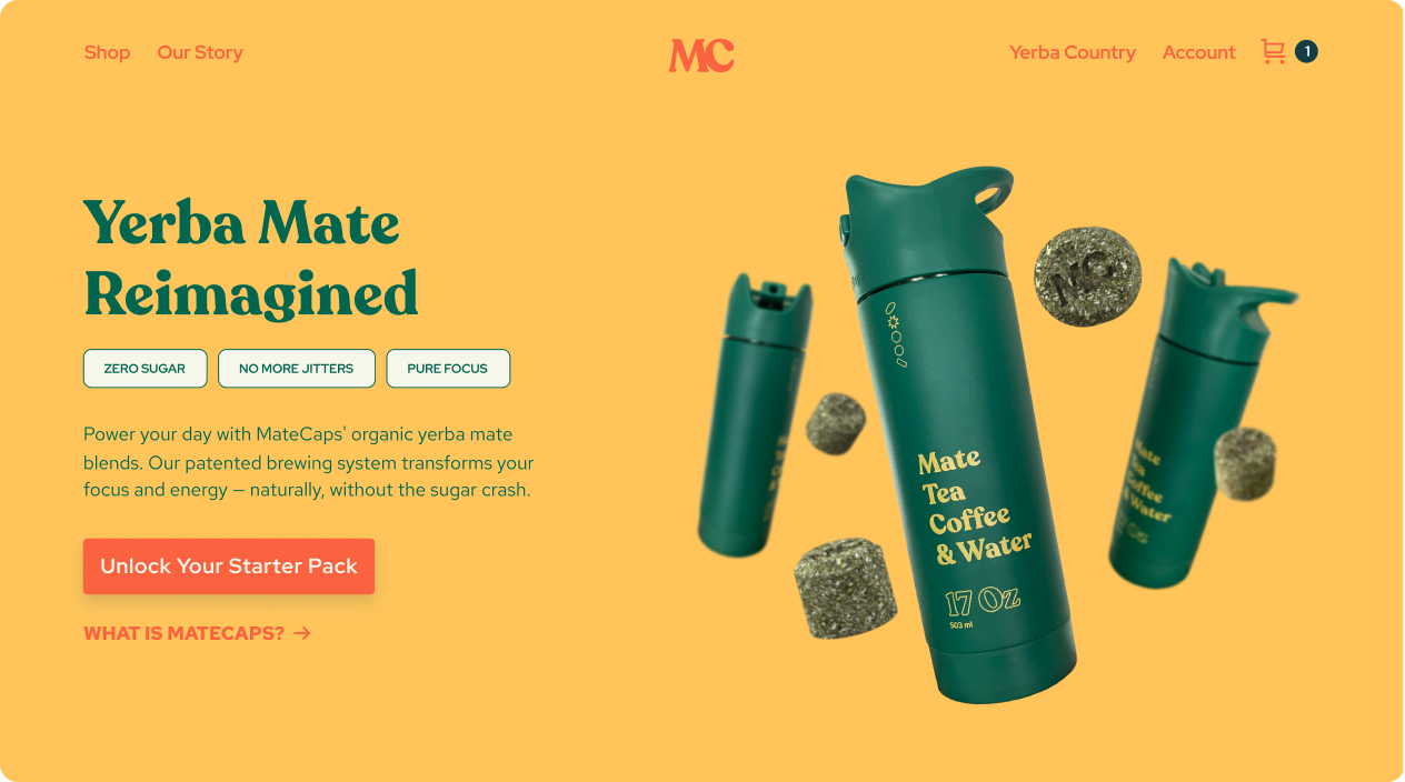 MateCaps — subscription-first yerba mate commerce on Shopify
