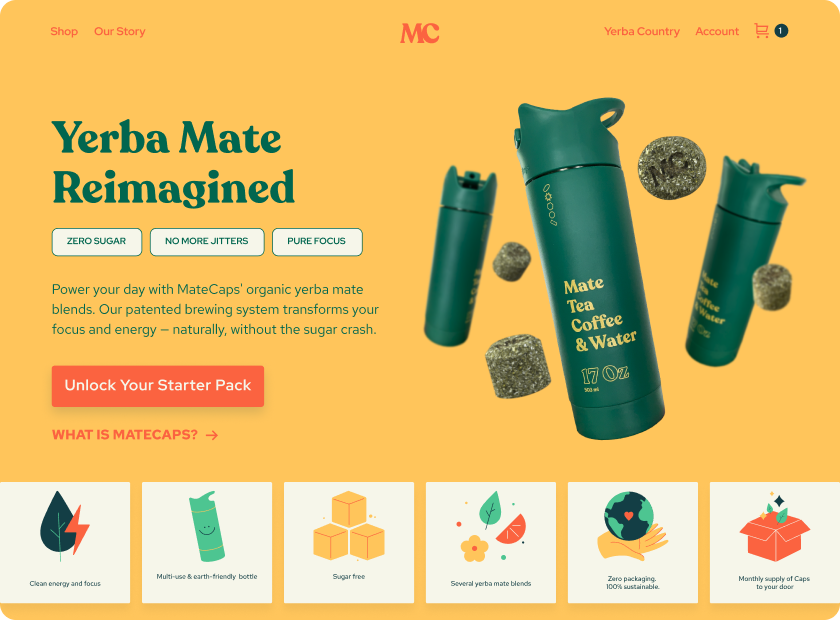 MateCaps — Subscription-first yerba mate commerce