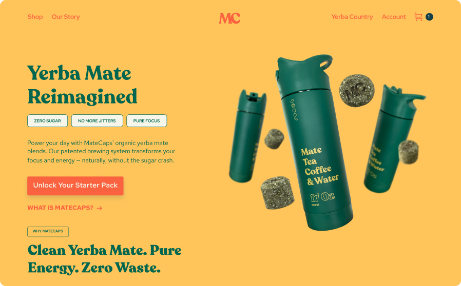 MateCaps — subscription-first yerba mate commerce