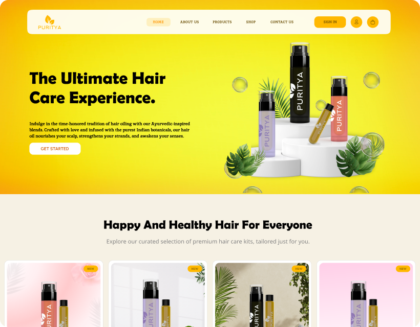 Puritya — Traditional Indian hair care for modern lifestyles