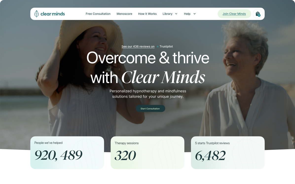 Clear Minds — wellness subscription audio platform built on Shopify