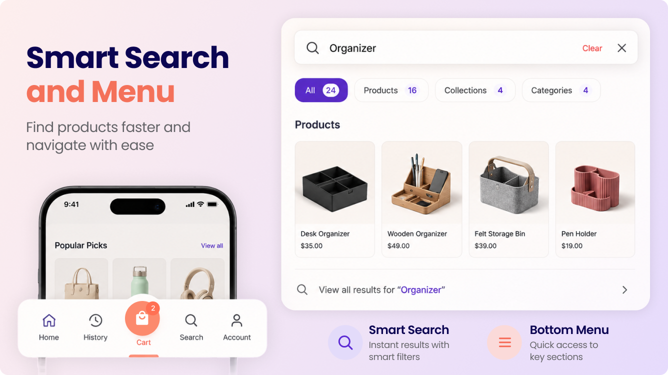 Smart Search & Menu — Built-for-Shopify search platform