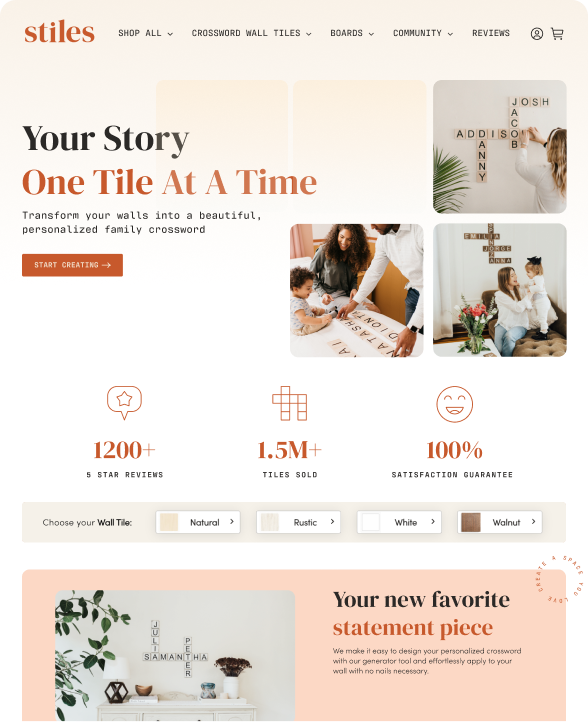 Try Stiles — custom JavaScript product configurator on Shopify