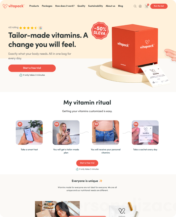 VitaPack — quiz-led international supplement commerce on Shopify Markets
