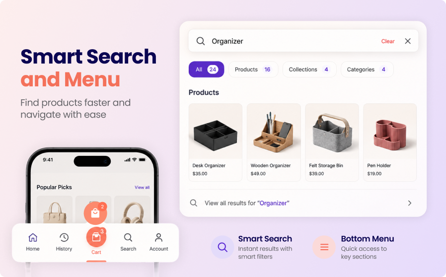 Smart Search & Menu — Built-for-Shopify search platform